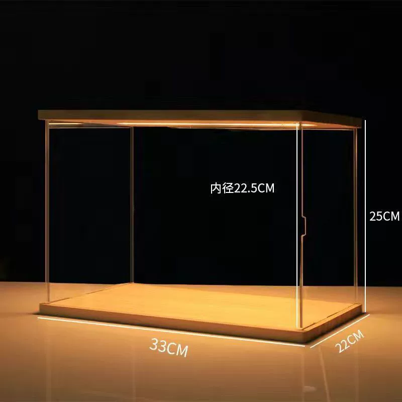 Acrylic stand with light, doll, storage box, minifigure, storage system