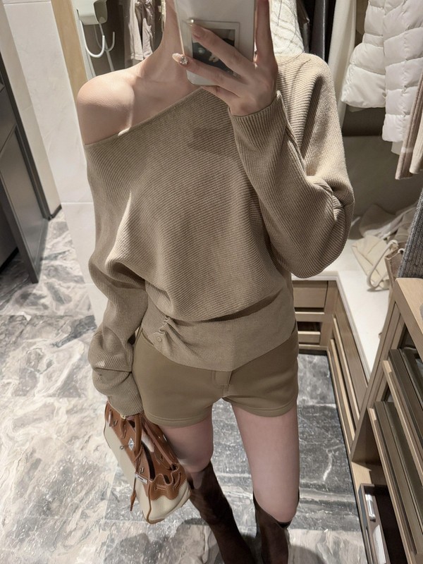 针织衫女秋冬感慵懒软糯毛衣收腰显瘦内搭打底上衣女秋|undefined