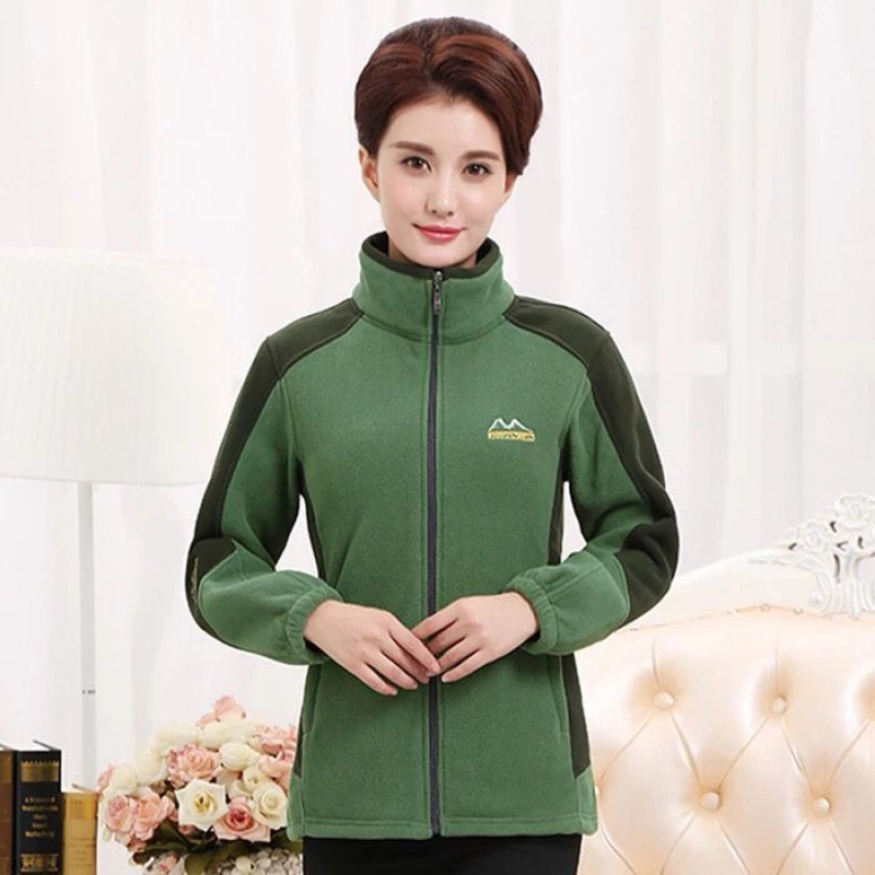 중년 및 노인을위한 양면 벨벳 양털 스웨터 중년 엄마를위한 양면 양털 코트 가을과 겨울 따뜻한 스웨터 캐주얼 플러스 사이즈