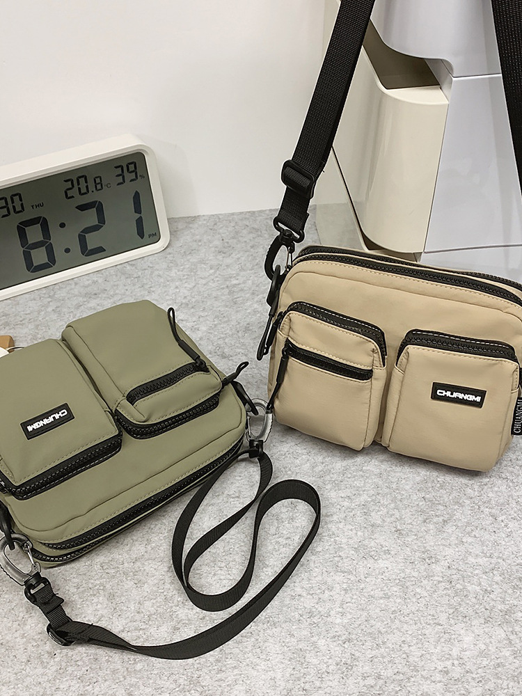 Bolso de mensajero para hombre, bolso de tela, bolso de teléfono móvil de marca de moda, bolso pequeño, bolso deportivo de verano, bolso de hombro de tendencia de moda japonesa