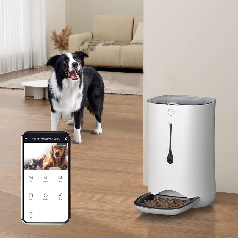 Питомец умный кормушка интеллектуальный визуальный мониторинг времени количественного кормушки APP дистанционного кормления HD камера