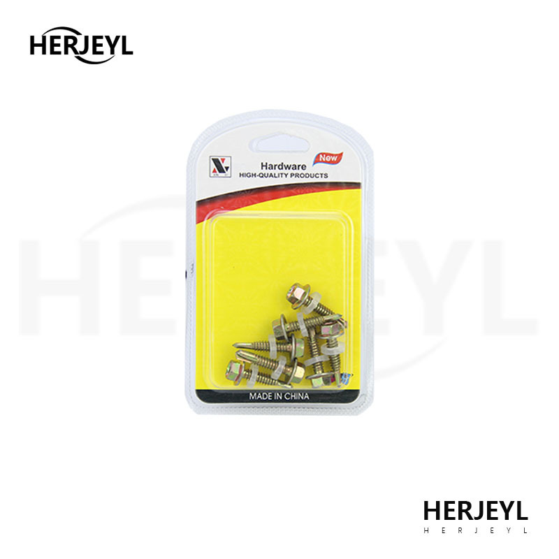 Venta directa de fábrica accesorios de hardware hardware de muebles cola de perforación hexagonal tornillos autorroscantes muebles tornillos de madera al por mayor hogar