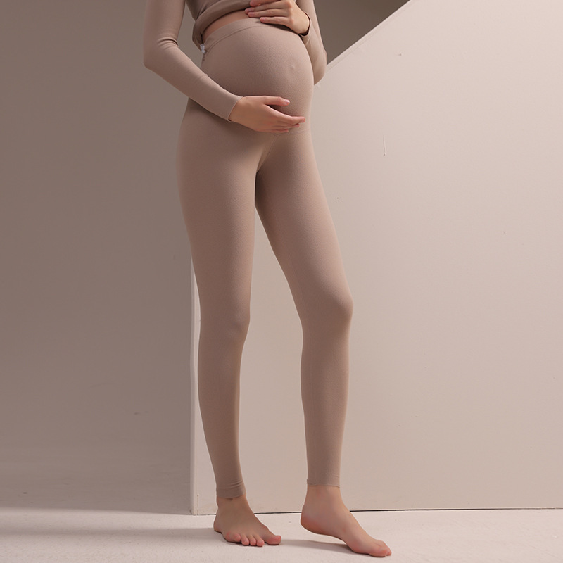 孕妇德绒秋衣秋裤保暖套装秋冬产后哺乳月子服睡衣7A打底衣家居服|undefined