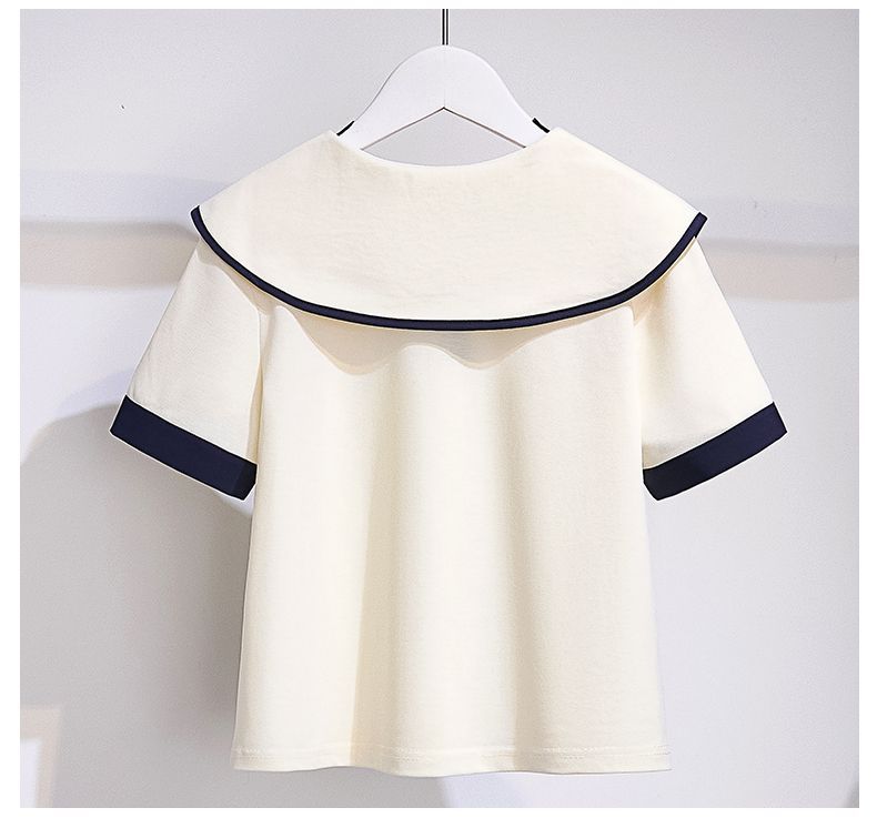 Girls' College Style Two-piece Set For Summer Leisure Outfits_voghion.com