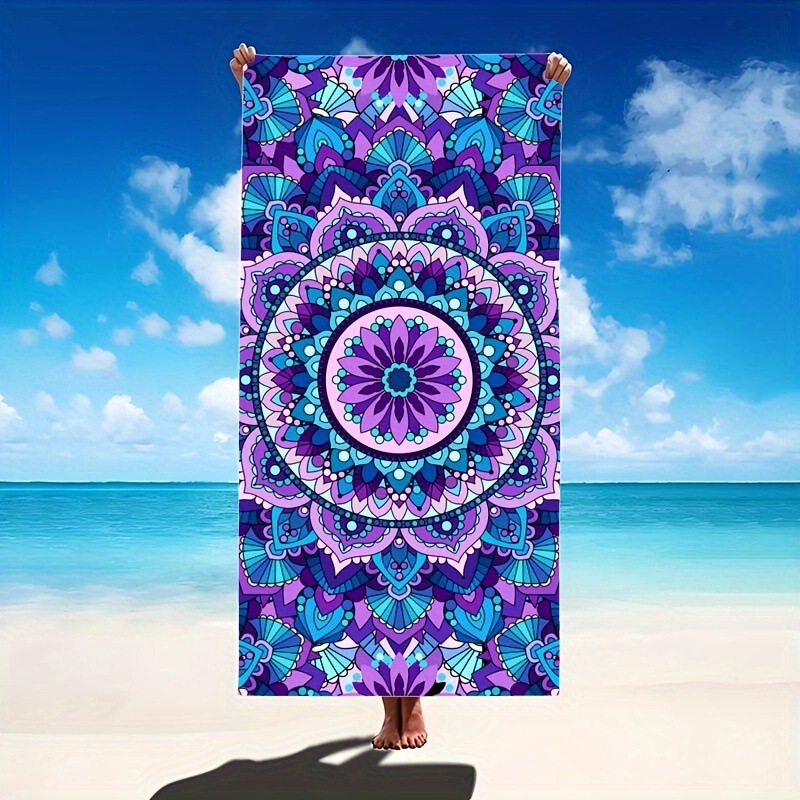 Cross-Border Beach Towel Bohemian Mandala Printed Bath Towel Microfiber Sports Towel Amazon Wholesale
