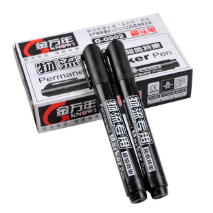 Jin Wannian G-0902 Logistics Marking Pen Oily Big Head Pen Box Head Express Marking Pen Black Blue Red