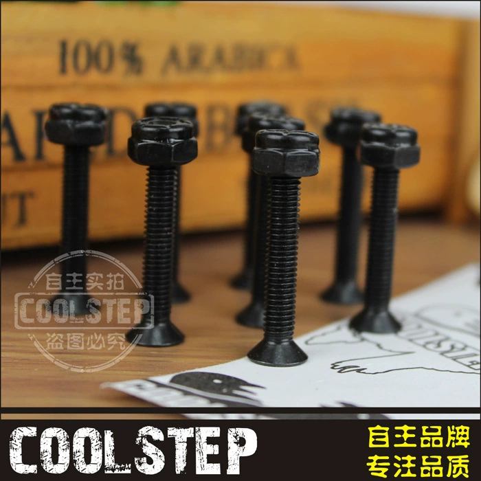 Черные четырехколесные скейтбордные мостовые гвозди, 1 комплект винтов и гаек M5*25, 5*26, 5*28, 5*31, 5*33, гвозди и колпачки для досок