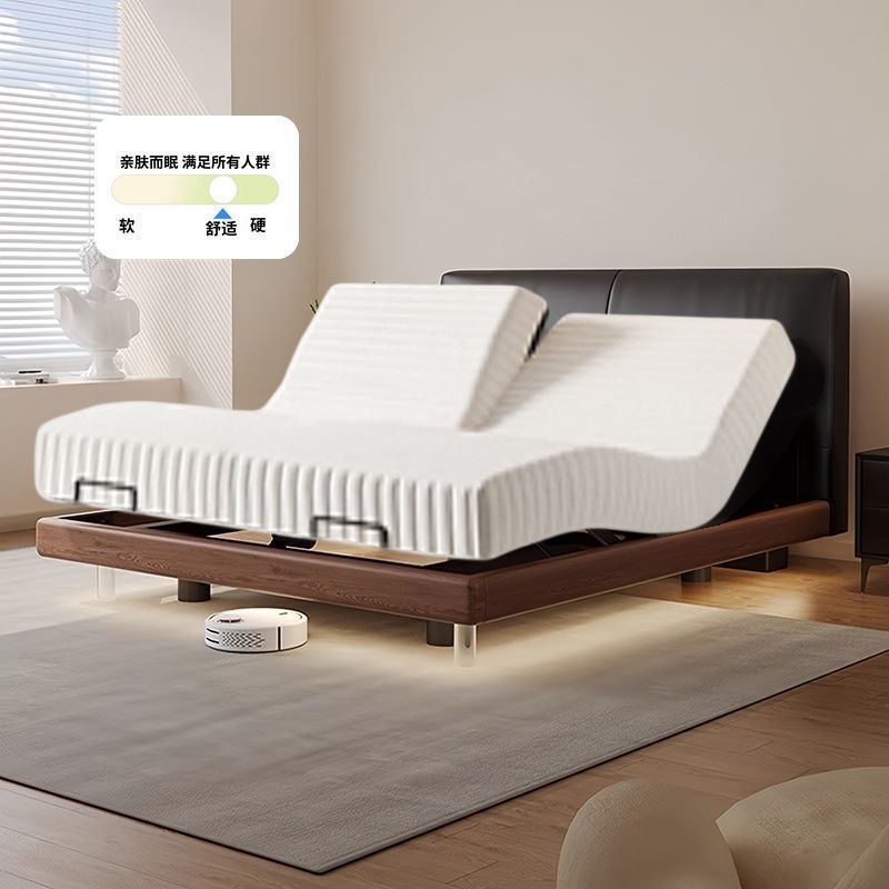 Mijia アンティークスタイルのハイエンドリトルブラックカウ電動ベッドサスペンションベッドミニマリストダブルアッシュ Mijia コントロールスマートベッド|undefined