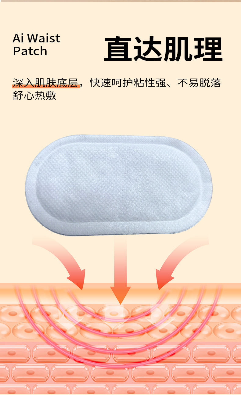 Self Heating Herbal Warm Patch for Wrist and Joint Support with Nanyang Mugwort quality and texture