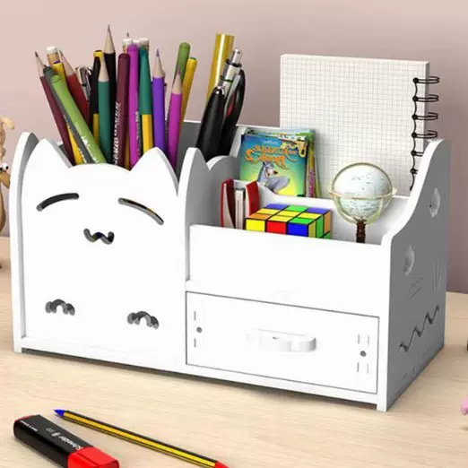多功能笔筒创意卡通可爱笔筒女孩儿童学生文具桌面整理储物盒实用