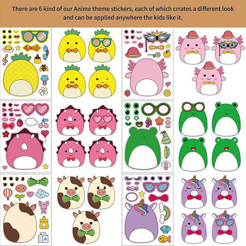 CM2303005 Squishmallow Various Animals Children's Anime Cartoon Parent-Child Interactive Educational Puzzle Hand