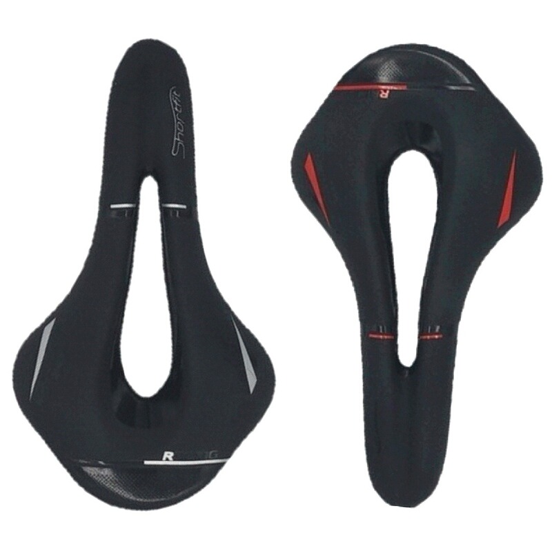 Lightning Saddle Mountain Bike Saddle Road Bike Silicone Seat Cushion Shock Absorbing Saddle Saddle Hollow Saddle Bag Comfortable