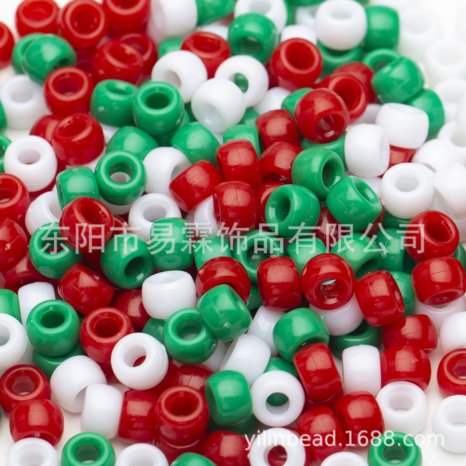 Material de bricolaje transfronterizo cuentas de barril cuentas sueltas cuentas de pony cuentas hechas a mano de agujeros grandes 6*9MM accesorios de joyería de color al por mayor