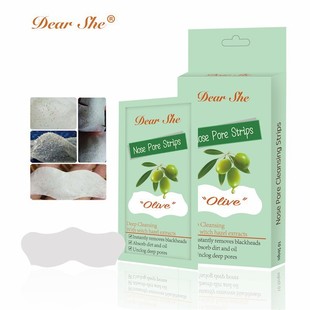Dear she olive blackhead removal nasal patch for acne blackhead suction bamboo charcoal pores gentle tearing nasal membrane blackhead removal
