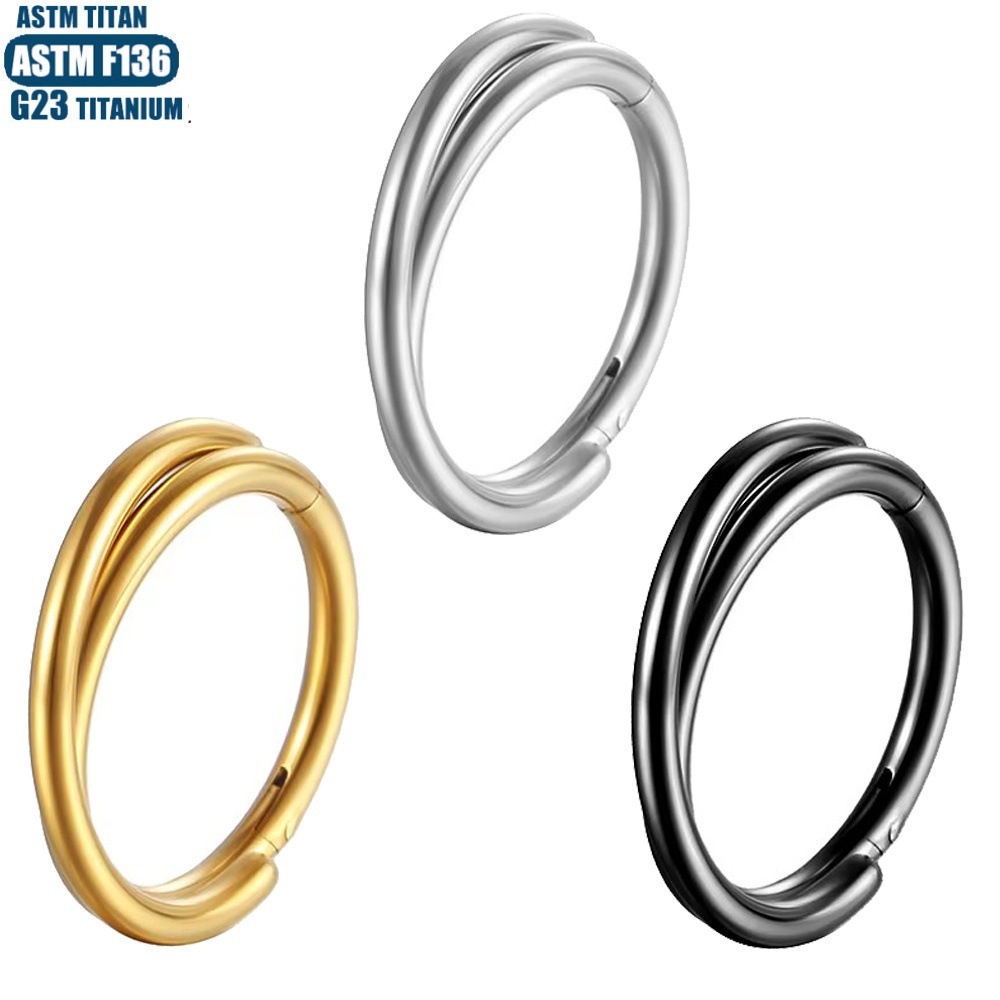 G23 Titanium Seamless Nose Ring Hoop Cross Earring for Cartilage Helix Tragus Piercing Jewelry detail image 8