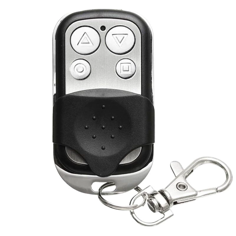 433 МГц беспроводной копии пульт дистанционного управления металлический четыре кнопки гаражные ворота ролл Копировать код пульт дистанционного управления
