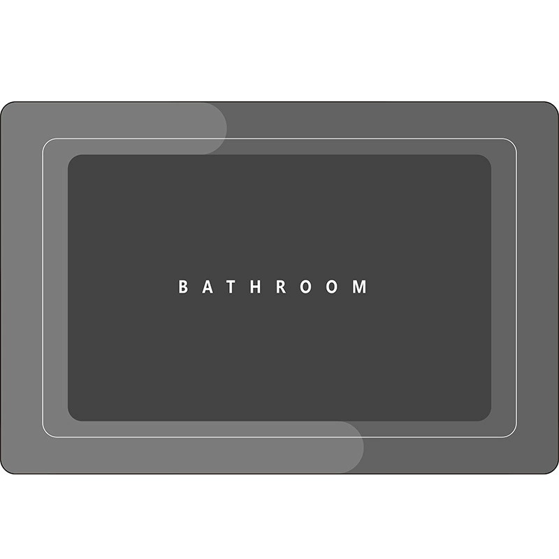 Современный минималистичный коврик для ванной комнаты, мягкий коврик для двери из диатомовой грязи, водопоглощающий нескользящий коврик для ног в ванной, коврик для двери туалета