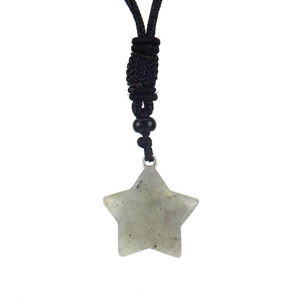 Simple Style Pentagram Crystal Handmade Pendant Necklace 1 Piece