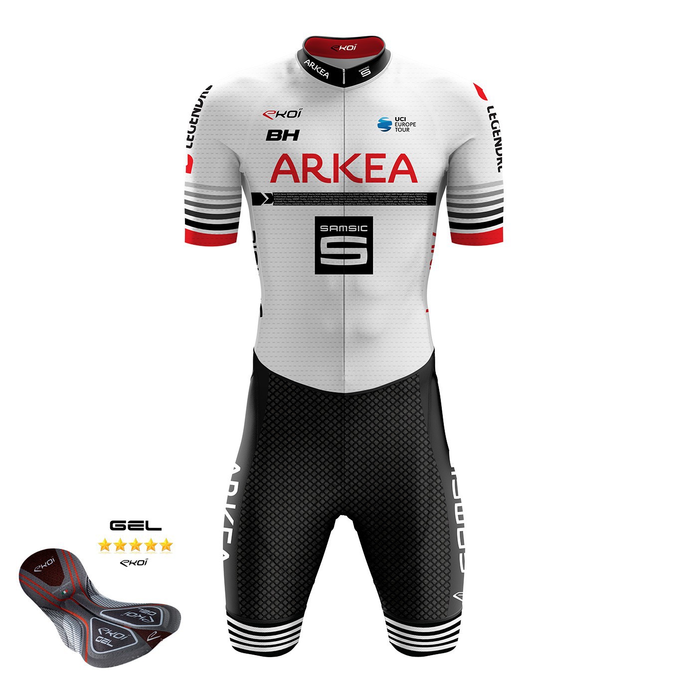 Ekoi Jersey Cycling Jersey Men's Short-Sleeved Quick-Drying Breathable Mountain Bike Spring and Summer Season Professional Clothing Men's