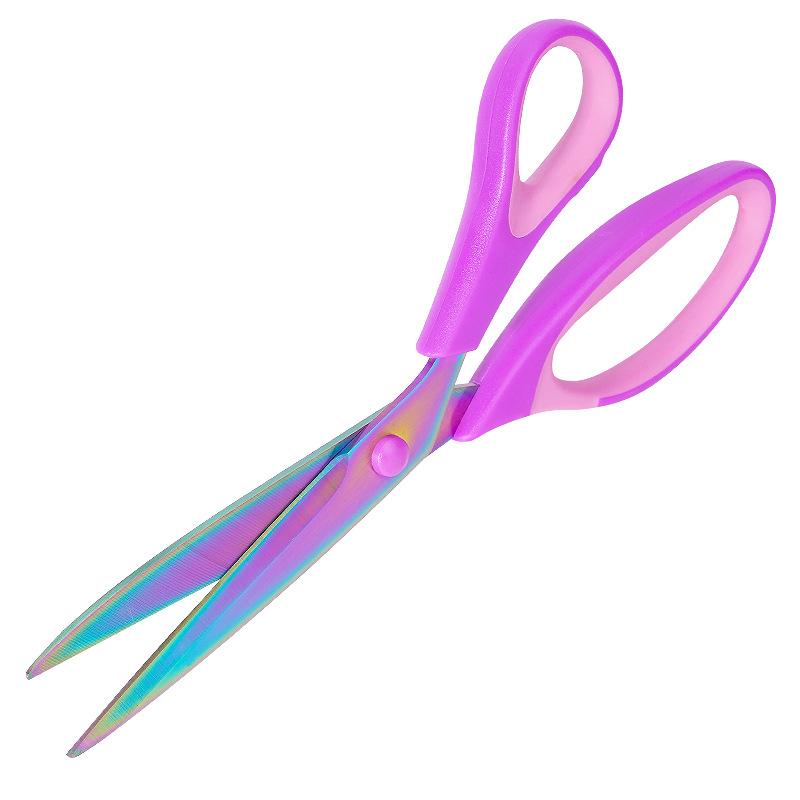 Tres piezas de acero inoxidable tijeras caseras calientes transfronterizas tijeras de oficina de color conjunto de tijeras de corte de papel hechas a mano