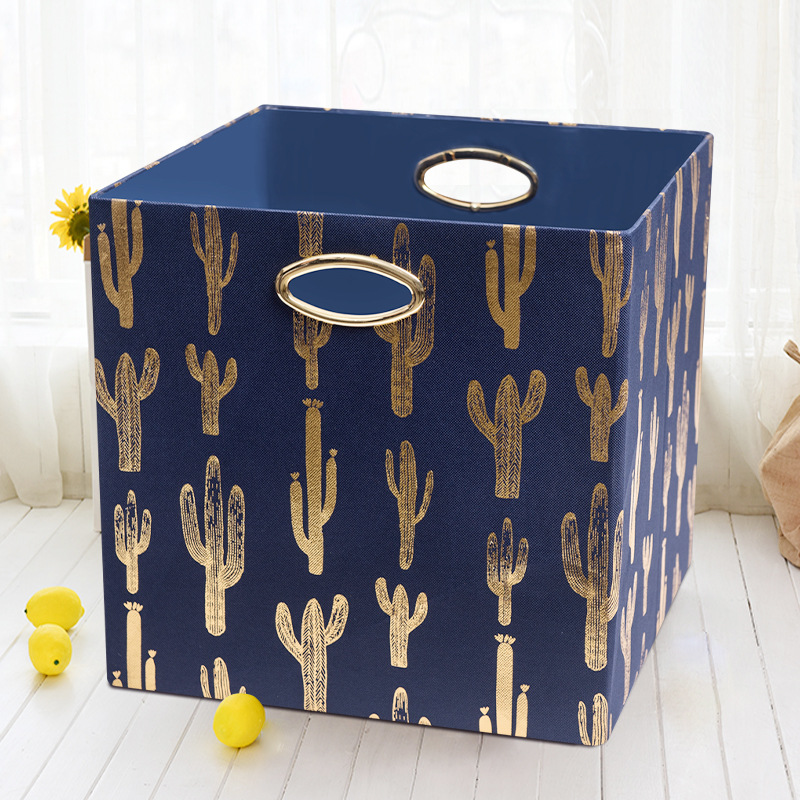 收纳箱布艺衣柜收纳盒整理箱衣服内衣储物箱牛津布家用可折叠箱子