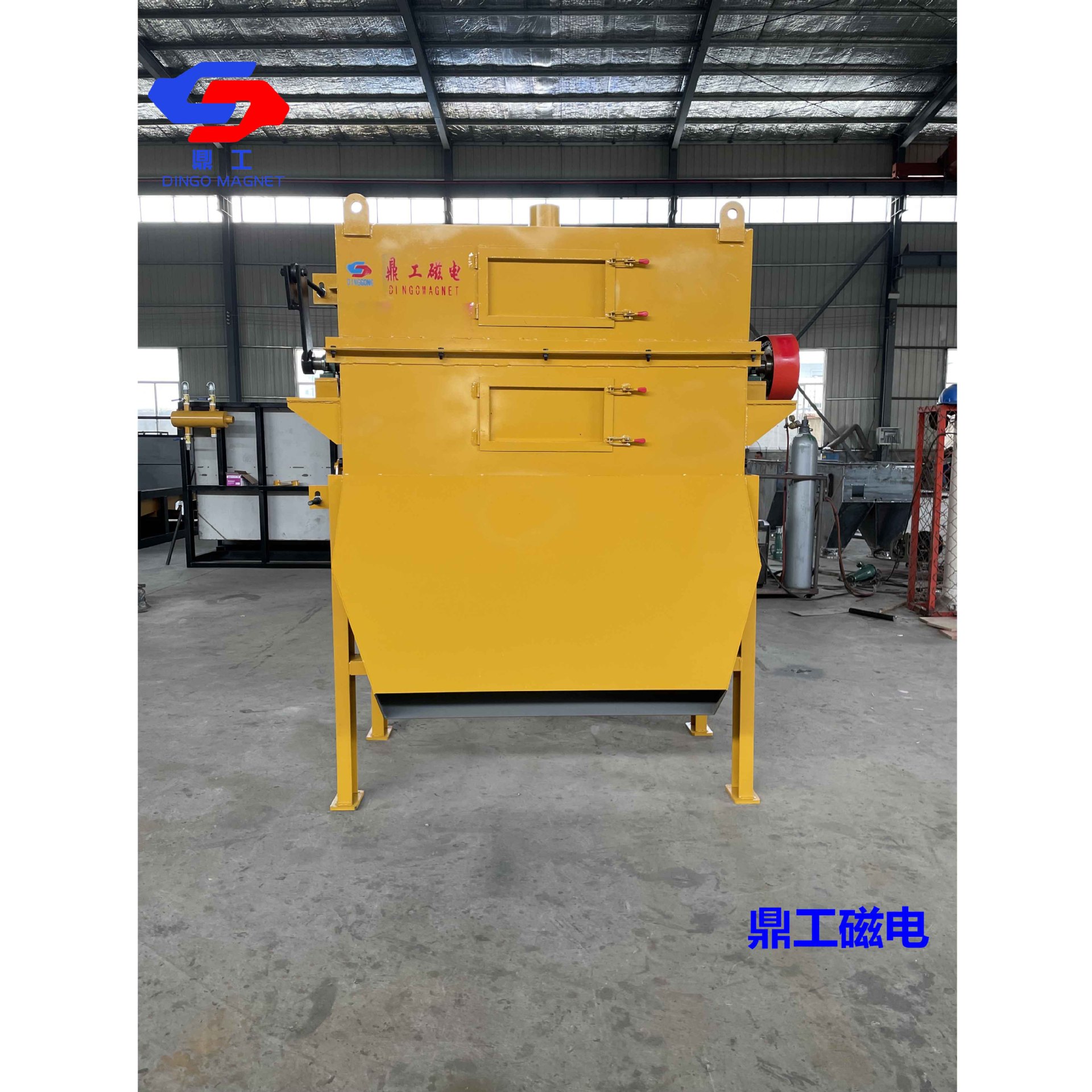 山东鼎工厂家供应干粉永磁筒式磁选机 磁选除铁设备 按需来做