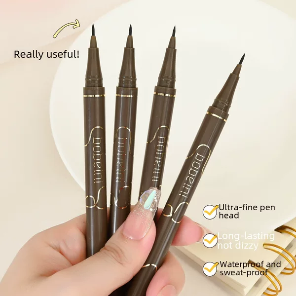 0.01mm Ultra-Fine Carved Liquid Eyeliner Pen, Ultra-Fine, Quick-Drying, Waterproof, Long-Lasting, Non-Smudged, Sweat-Proof, Non-Fading Eyeliner Pen