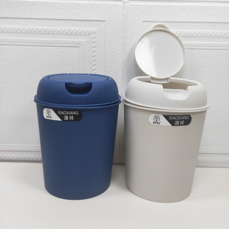 Papelera mini linda para el hogar y oficina, cubo de almacenamiento para clasificación en dormitorio, venta al por mayor.