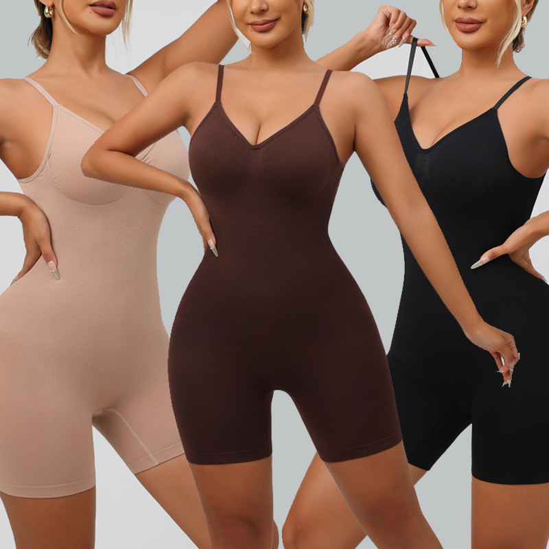 Shapewear, Sexy Backless Hip Lifting Body Shaping Underwear, Plus Size Shaping Tight Waist Bodysuit_voghion.com