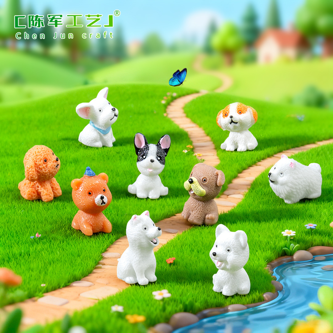 Small cute creative realistic cartoon resin decor