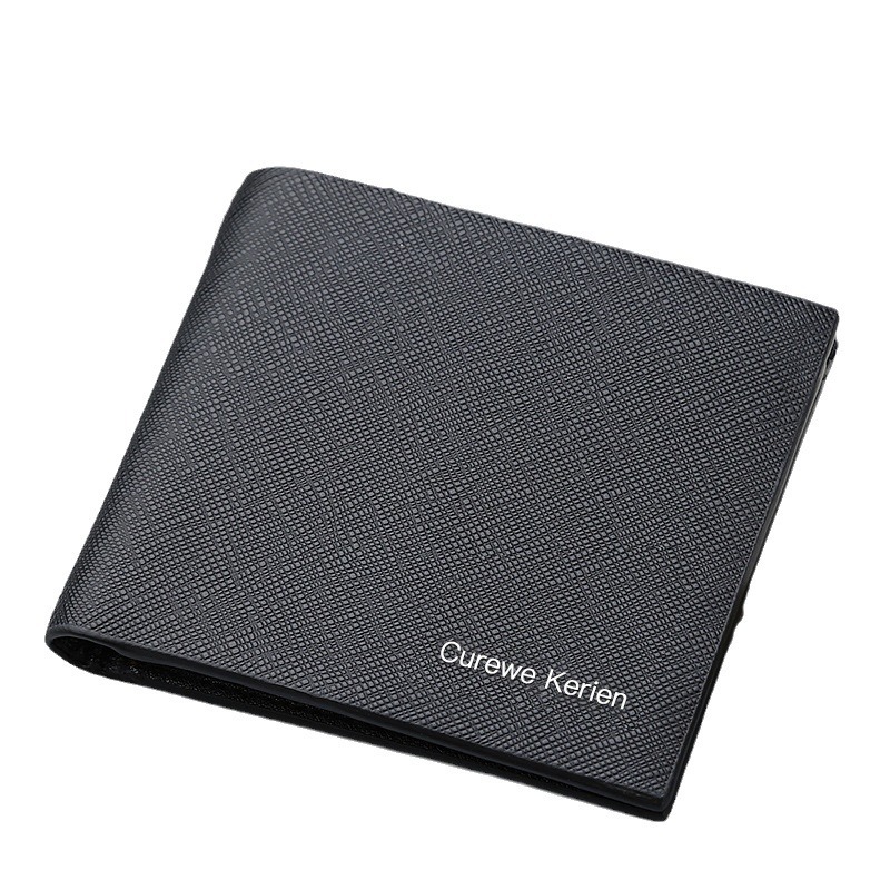 Cartera corta delgada de los hombres de negocios de cartera delgada plegable ocasional de negocios cartera clip de comercio exterior