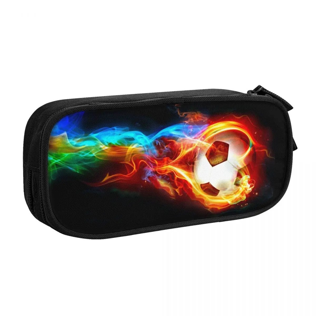 Fábrica fuente de bolsas de bolsillo de fútbol de una sola capa de poliéster caja de lápiz cuadrada de gran capacidad de bolsas de papel de estudiantes de baloncesto