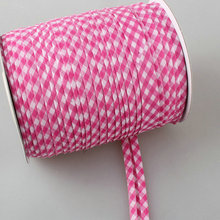 1.5 公分 格子涤棉免烫包边布包边条布料滚边镶边衣服棉针织领口