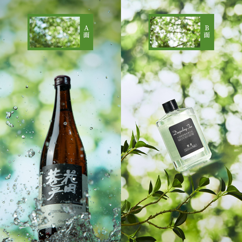 Papel de fondo de sombra de árbol de doble cara Productos de naturaleza muerta Fotografías Accesorios de disparo Cosméticos Joyería gourmet HD 3D Simple