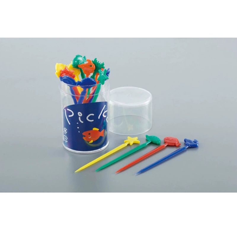 Япония импортировала креативные фруктовые палочки, пластиковые фруктовые палочки для фруктовых тарелок, 20 маленьких вилок.