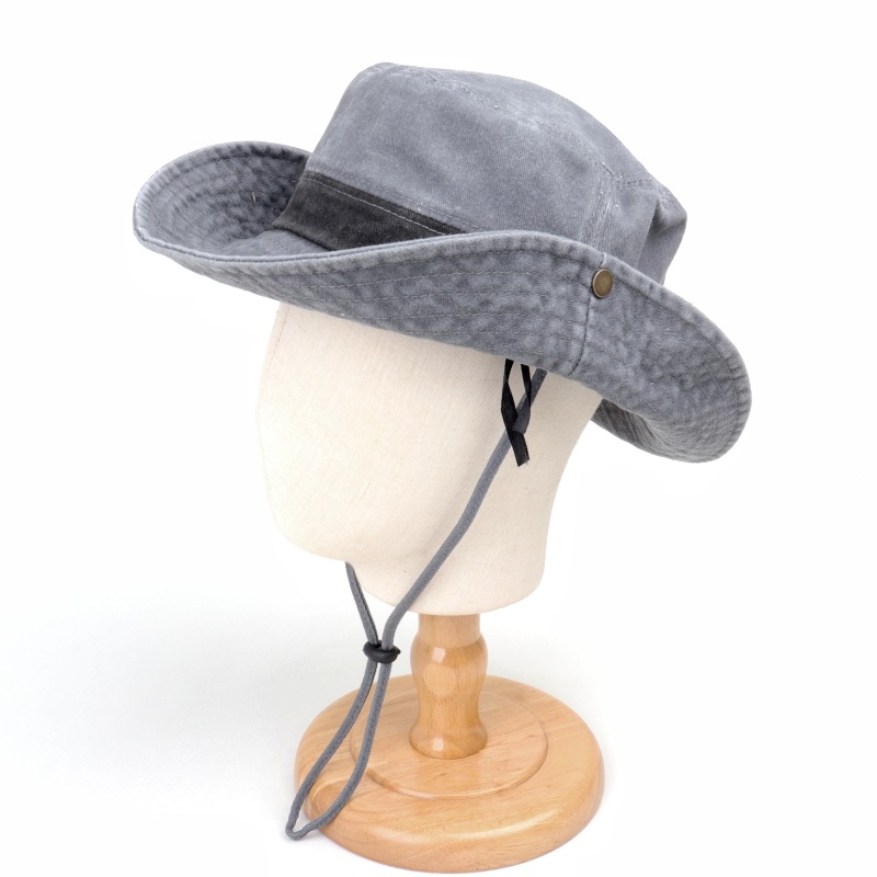 Frau Einfacher Stil Klassischer Stil Farbblock Gebogene Traufen Bucket Hat display picture 3