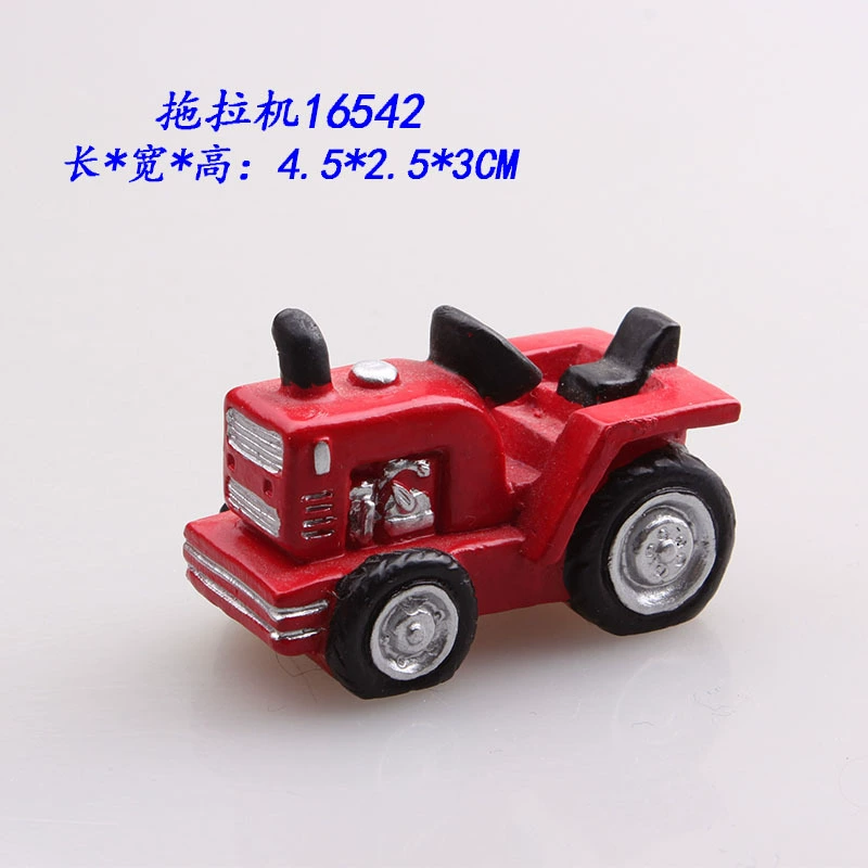 Смола ремесла микро пейзаж Автобус Трактор пожарная машина Поезд Автомобиль сочные цветочный горшок психологический песочный лоток