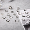 Retro carved ring, set, European style, suitable for import