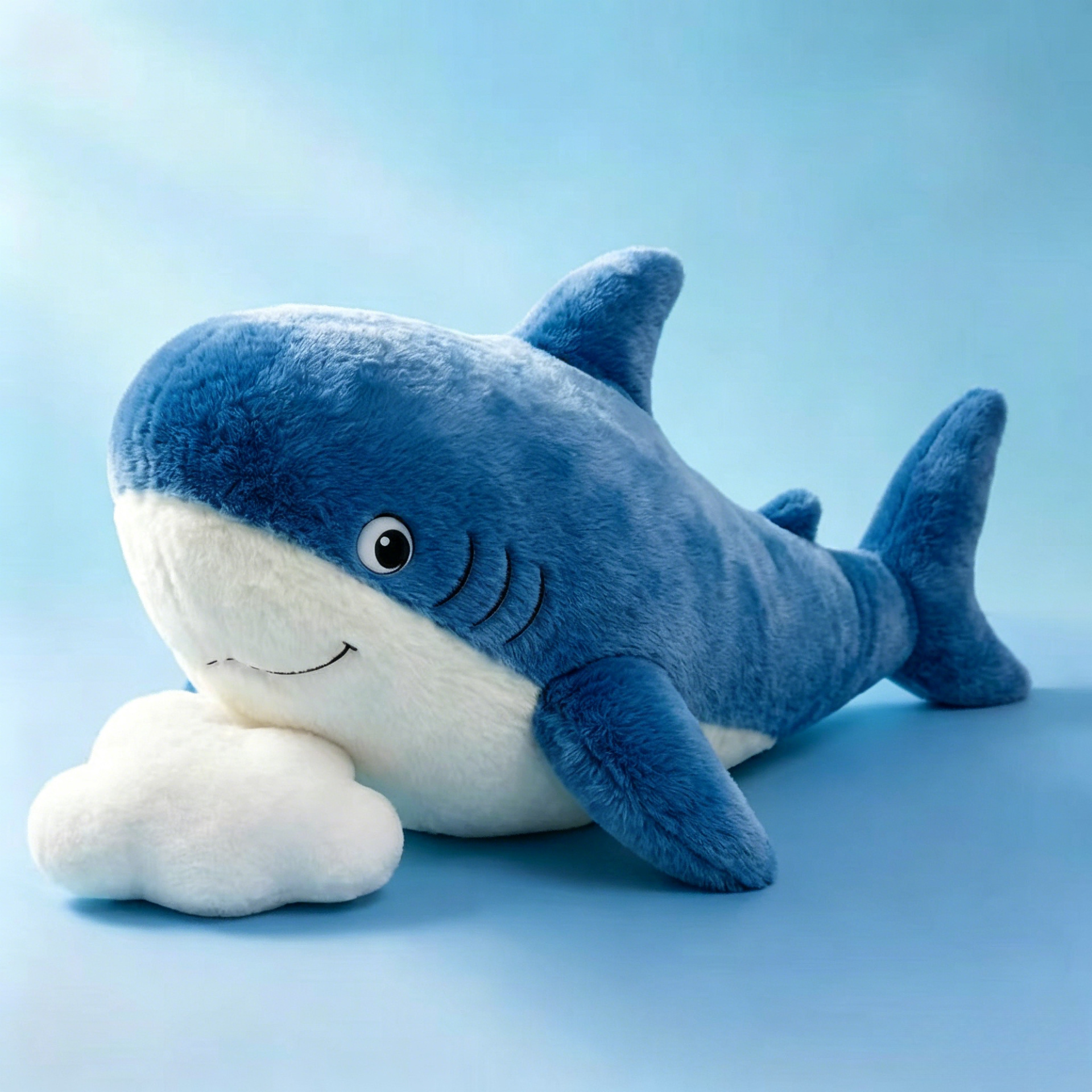 Ocean Series Big Shark Plush Toy, Dolphin Stuffed Doll, Wholesale Plush Toys, Large Sleeping Pillow, Foreign Trade Factory