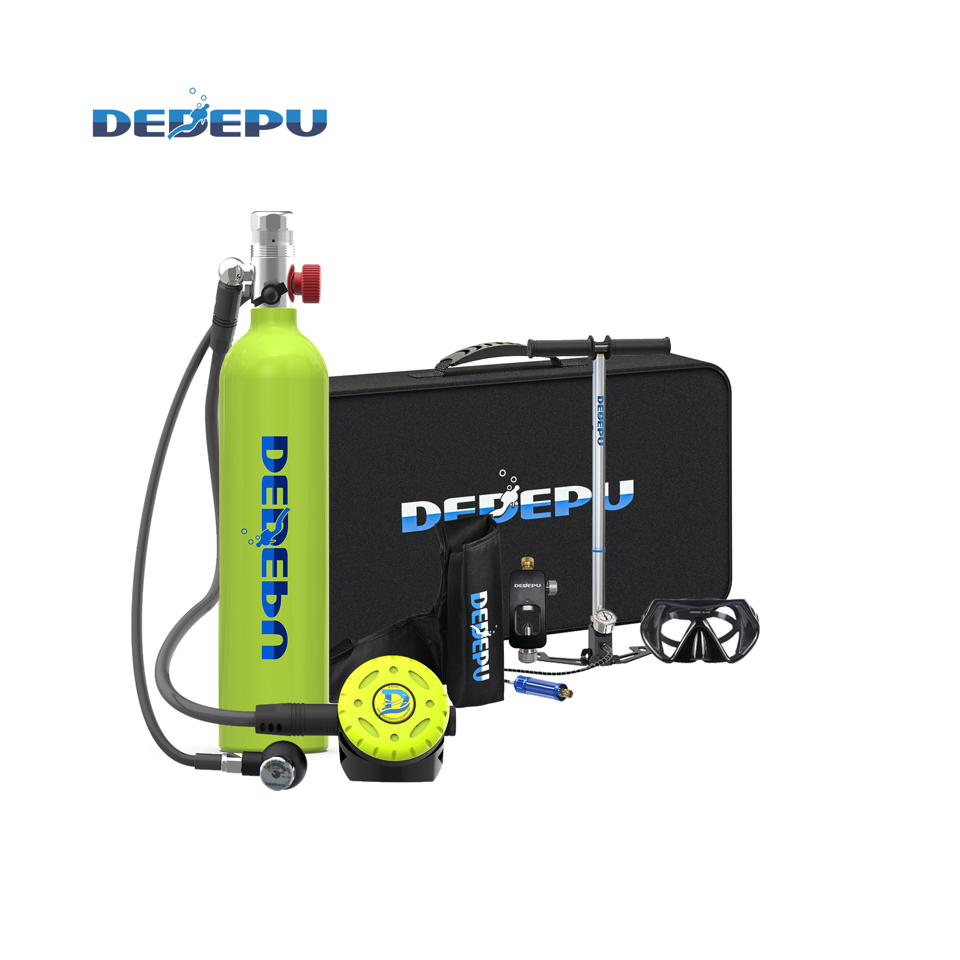 DEDEPU潜水装备全套便携式潜水气瓶深潜水肺游泳自由潜水呼吸器|ru