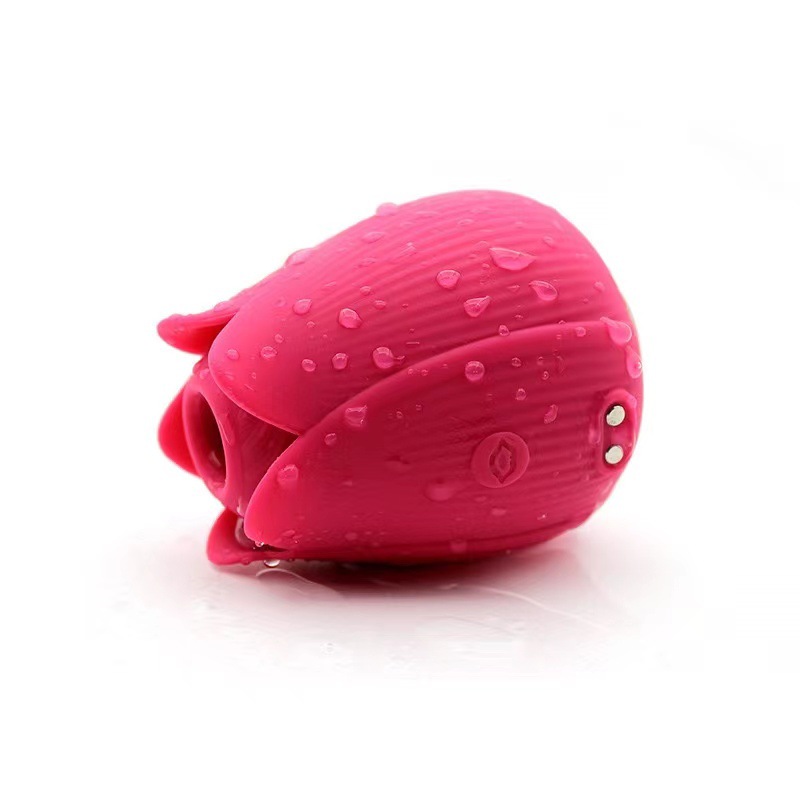 Rose Lotus Vibrator with Suction and Vibration, Silicone Rechargeable Adult Toy for Women — detail image 10