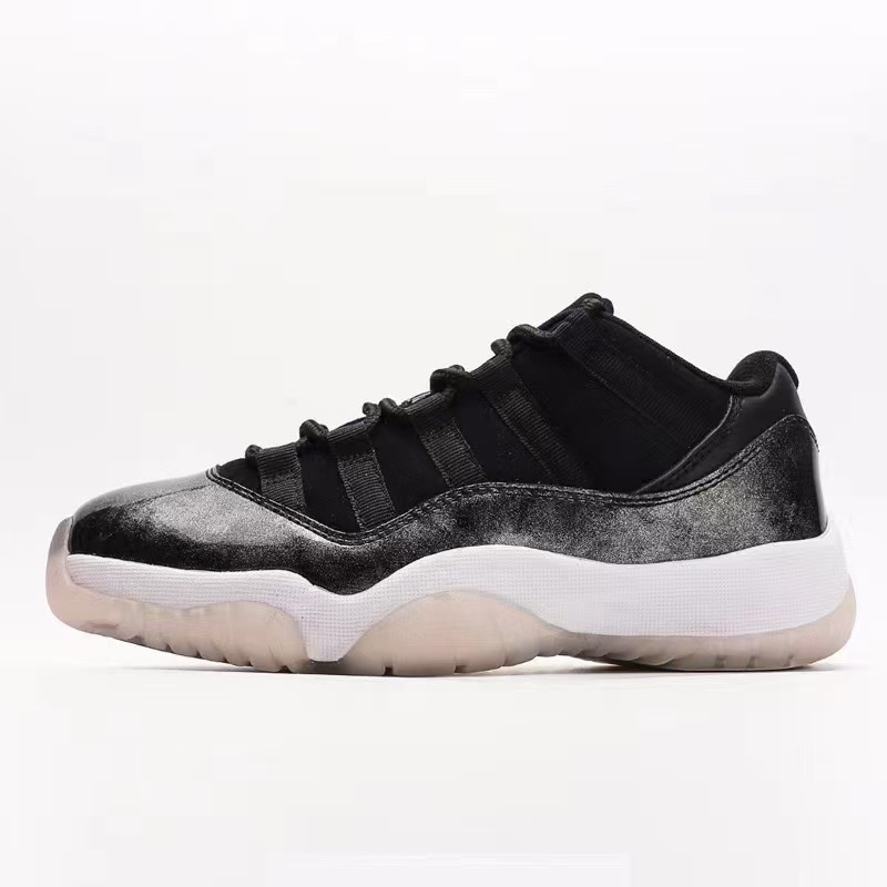Zapatillas Putian AJ11 Starry Sky Big Devil Slam Dunk, de caña alta y baja, deportivas, casuales, versátiles, unisex, en negro y rojo.