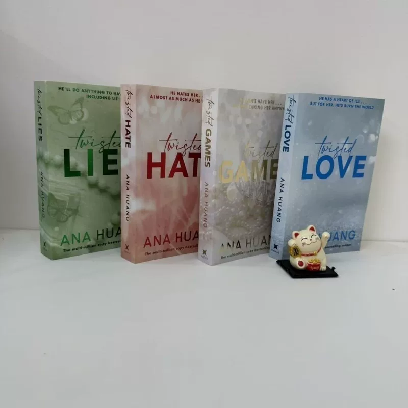 Набор книг (Ana Huang) серия Twisted Love — 4 мягкие обложки, английское издание