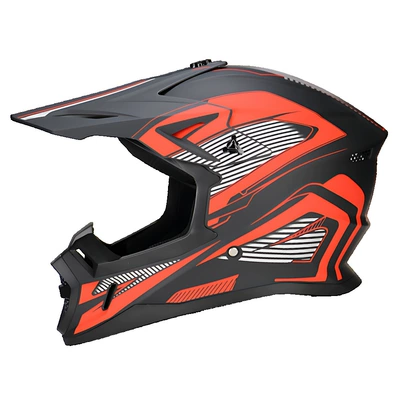 Motosiklet kaskı (dəbilqə) — Mountain Road Off-Road Motorcycle Helmet - red-track-s-code-55-56