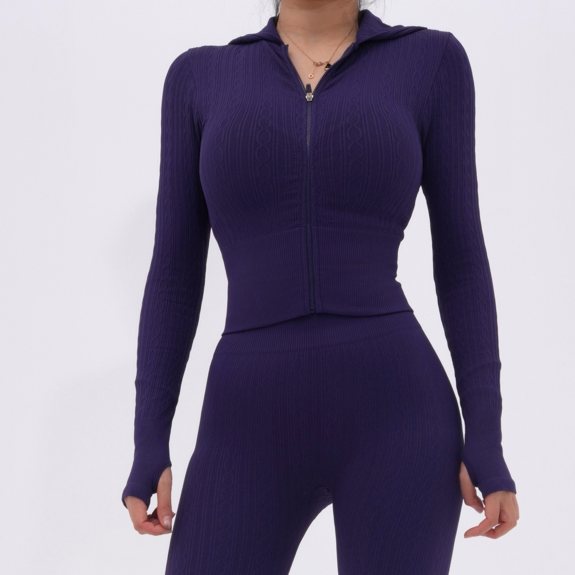 Cross-border nuevo ajuste de ropa de yoga adelgazante, moda femenina de elevación de cadera abdominal, ejercicio al aire libre, ejercicio de fitness yoga