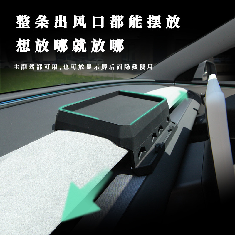 Suitable for Tesla's New Model Y3Yl Center Console Storage Box, Removable Tray, Tissue Storage