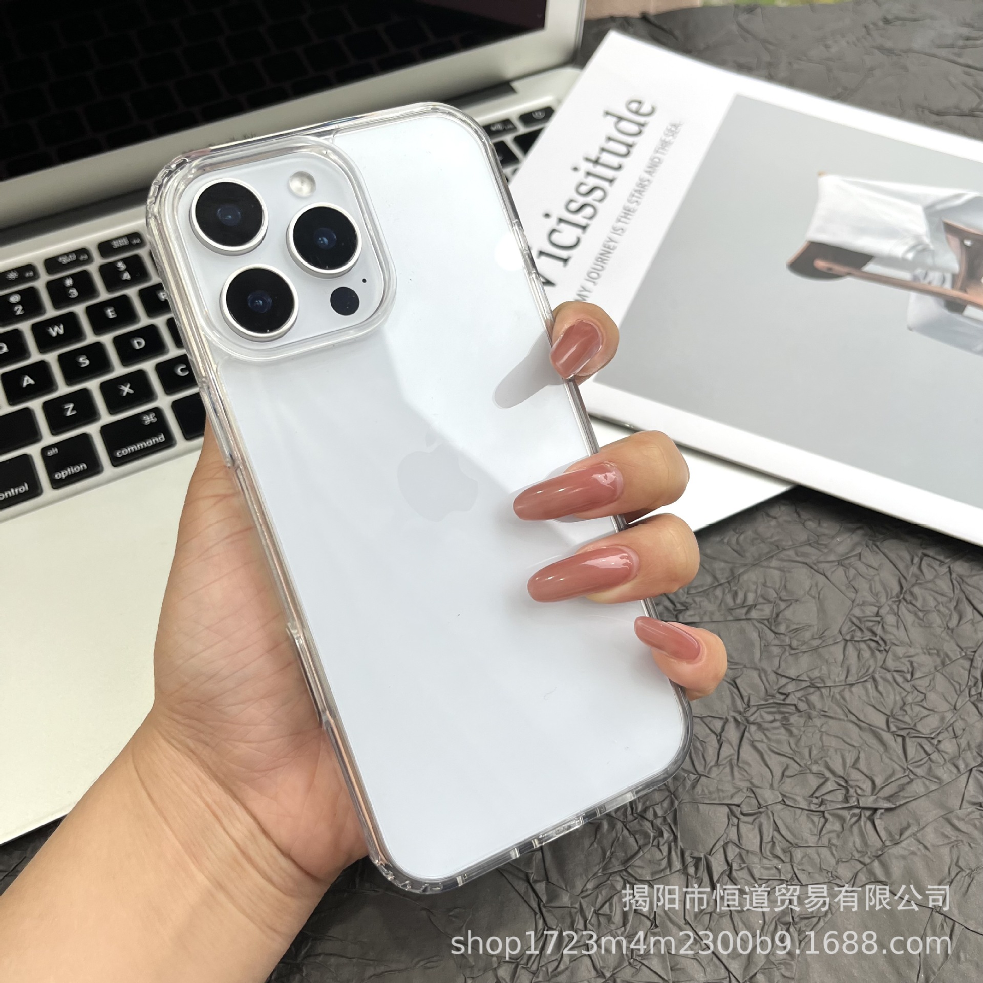 iPhone 16 Pro Max, Apple 15 yeni cep telefonu kılıfı, 14 koruyucu kapak, 13 şık, 12 malzemeden yapılmış minimalist şeffaf kılıf