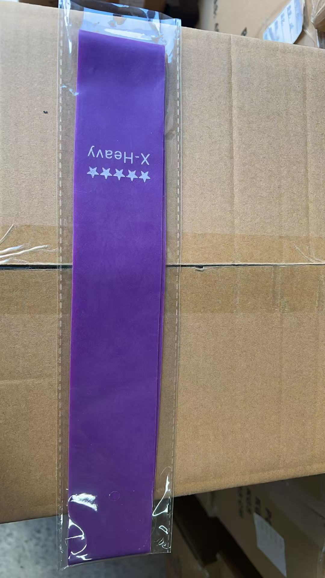 TPE-elastic ring dark purple 600*0.5*1.1-40 pounds with label