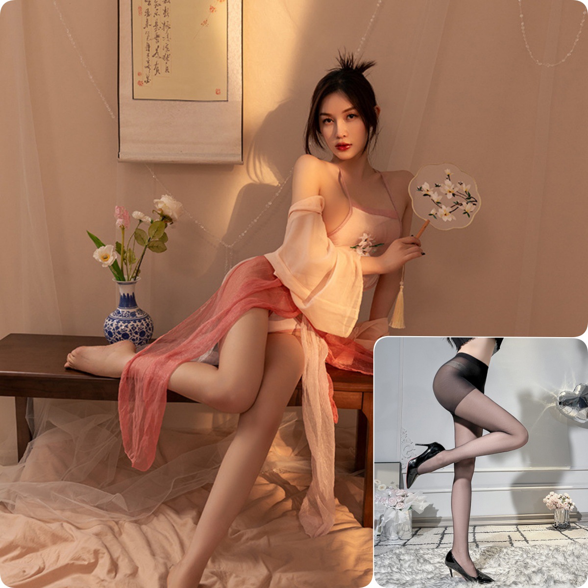 딥핑크 + 블랙스타킹 벗을 필요 없음