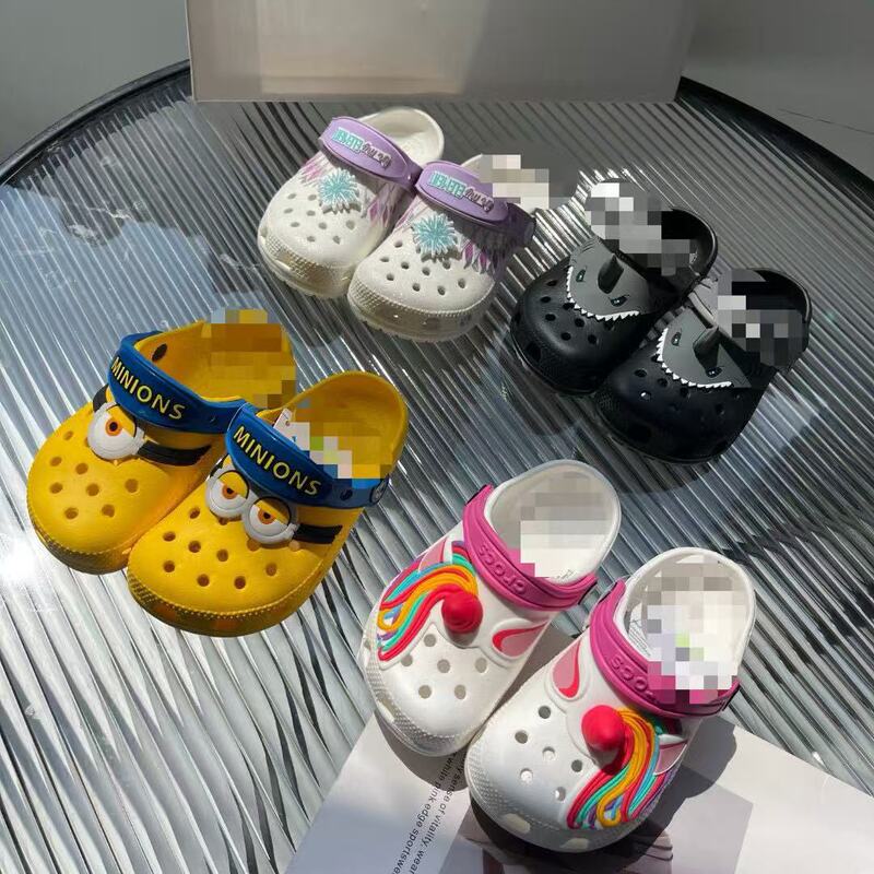 Original Foreign Trade Summer Children's Cros Carlo Non-Slip Eco-Friendly Resin Sandals Slippers Fun Cartoon Beach Clogs